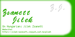 zsanett jilek business card